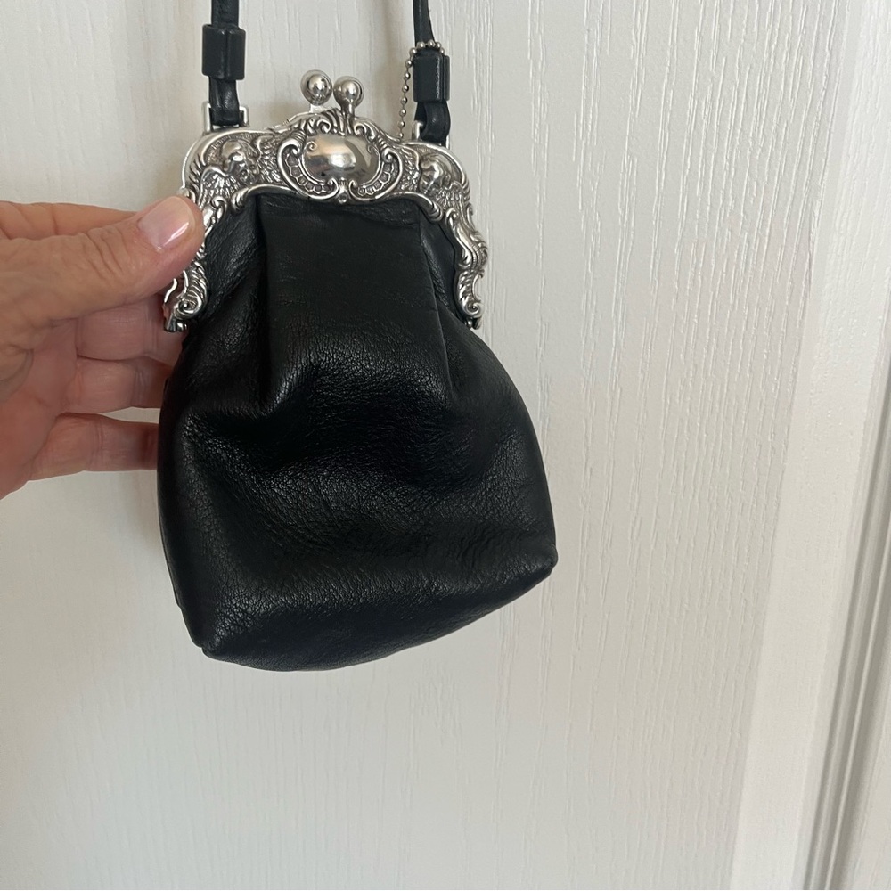 Brighton Black Leather Elegant Women's Bag. One World Purse